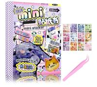 VelvetGlow 32 Blatt Stickerbuch im japanischen Manga-Stil, über 500 Teile, Heisei Retro Romantic Memory Series, Manga-Buchstil, koreanischer Sticker, ästhetisches japanisches Stickerbuch
