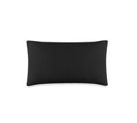 VelvetHome Deluxe 1X Taie d'oreiller 40x60 cm 100% Coton Taie d'oreiller de Haute qualité avec Fermeture éclair Fabriqué en Europe Le Noir
