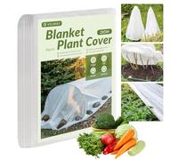 2x5m Voile Hivernage Plante Exterieur - Tissu Non tissé 30 g/m², Housse de Protection Blanche protégeant Les Plantes, Fleurs et légumes du Froid, du Gel, des Oiseaux, des Insectes et du Vent