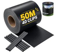 Velway Brise Vue Occultant Clôture en PVC avec 40 Clips 450 g/m² | 50 mx19 cm Protection Visuelle pour Jardin Lamelle Occultation pour Panneau Grillagé Clôtures Rigides Anthracite Terrasse