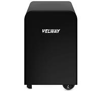 Velway Housse Barbecue, Bâche de Protection Résistante de 210D Oxford BBQ à Gaz, Couverture de Grill Imperméable Anti-Vent/UV/Eau/Poussière/Pluie/Neige/Soleil, 76x66x110cm Noir