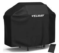 Velway Housse barbecue 210D Oxford BBQ à gaz 147x61x117 cm Anti-UV/Anti-vent/Anti-eau Noir