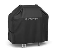 Velway Housse de Barbecue imperméable et résistante - Oxford 300D - Résistante aux UV - Grande Housse de Barbecue à gaz - Coupe-Vent - Protection Contre Les intempéries - avec aération, 117x66x117cm