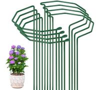 Velway Lot de 8 piquets de Support pour Plantes de Jardin en métal de 25 x 40 cm de diamètre 5 mm d'épaisseur pour hortensias, pivoines, tomates Monstera, légumes, Roses et vignes