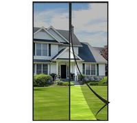 Velway Moustiquaire Porte Fenetre Magnetique 120x220cm - Rideau Anti Mouche Aimantée avec Maille Ultra Fine, Fermeture Automatique Sans Perçage, Moustiquaire Porte pour Balcon Salon, Noir