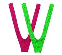 VemeFufu 2PCS Borat String Homme Sexy Hot Funny Maillot de Bain Tenue pour Hommes Vert RoseRouge