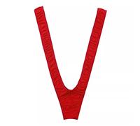 VemeFufu Homme Sexy String Tanga Masculine Slips Thong Maillot de Bain Tenue Lingerie Cadeau Secret Anniversaire Noël sous-Vêtements pour Hommes Rouge