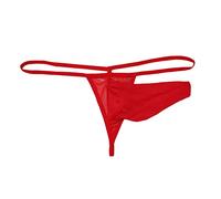 VemeFufu Homme String Ficelle Underpant pour Hommes Caleçons Rouge