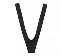 VemeFufu String Homme Borat Sexy Mankini Maillot de Bain Tenue Hommes Noir