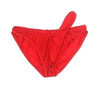 VemeFufu Thong Slips sexy pour homme Sous-vêtement érotique avec nez d'éléphant Rouge, 1 pack rouge, taille unique