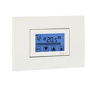 Vemer Iride VE456000 Horloge thermostatique hebdomadaire avec écran tactile pour montage encastré