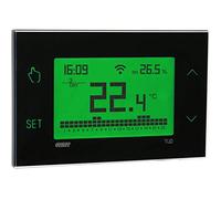 Vemer Tuo Thermostat mural Wi-Fi hebdomadaire avec application iOS et Android, Noir, 1