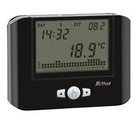 VEMER VE312500 MITHOS - Thermostat Mural avec Programmation Hebdomadaire, Alimenté par Pile, Noir