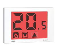 VEMER VE434700 THALOS - Thermostat Mural à écran Tactile avec Affichage LCD et Alimentation 230V, Blanc