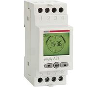 Vemer Minuterie VE707600 SIMPLY AST – astronomique, programmation crépuscule–aube, rail DIN, blanc