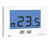 VEMER VE718300 THALOS Key - Thermostat d'ambiance pour Le Chauffage et la Climatisation, Clavier avec 2 Boutons pour Régler la Température, Alimentation par Piles, Blanc