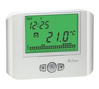 VEMER VE766800 MITHOS - Thermostat Mural avec Programmation Hebdomadaire, Alimentation 230V, Blanc