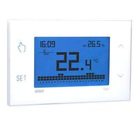 VEMER VE771600 TUO - Thermostat Mural à écran Tactile, Programmation Hebdomadaire, Alimentation 230V, Blanc