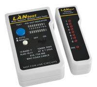 VEMER VE772800 VE LAN - Testeur de Câbles RJ45 RJ11 UTP STP FTP avec Unité Distante, Détection de Continuité, Courts-Circuits et Erreurs de Câblage, Mode Automatique/Manuel, Alimentation 9V