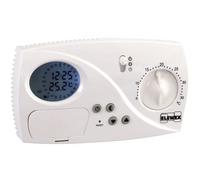 VEMER VE773200 CT 24H - Thermostat Mural avec Chevaliers, Programmation Journalière, Alimentation par Piles, Blanc