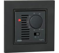 Vemer VE789001 Hygros INT Humidifié électronique 2 modules, Compatible avec boîtes à encastrer Rondes, Alimentation 230 V, Gris Anthracite/Blanc