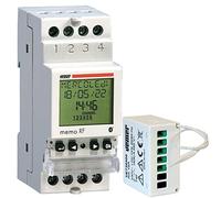 VEMER VE794800 Set MEMO RF - Set composé de 1 Interrupteur numérique avec Programmation horaire ou astronomique + 1 actionneur à Distance RF Blanc