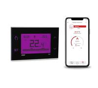 VEMER VE795900 TUO 4G - Thermostat Connecté 4G-LTE avec SIM incluse, Thermostat Intelligent avec APP, Configuration via Bluetooth, Programmation Hebdomadaire pour Chaudière, Alimentation 230V, Noir