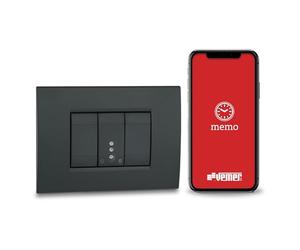 VEMER VE798300 Mini Time Interrupteur horaire numérique Bluetooth à encastrer 1 Module, minuterie avec Programmation horaire et astronomique Via Application pour lumières, portails, Stores, Gris