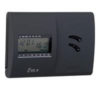 VEMER VN136800 Evo.X - Thermostat d'ambiance pour Le Chauffage et la Climatisation, Programmation Hebdomadaire, Alimentation par Piles, Noir