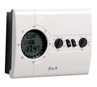 VEMER VN161600 ECO.X-D - Thermostat d'ambiance pour le Chauffage, Programmation Journalier, Alimentation par Piles, Blanc