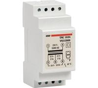 VEMER VN315800 TMC 10/24 - Transformateur 24V pour Service Continu, Tension Primaire 230V, Tension Secondaire 12-24V, Puissance 10VA, Installation sur Rail Din, Blanc