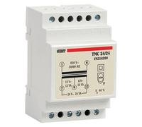 VEMER VN318200 TMC 24/24 - Transformateur 24V pour Service Continu, Tension Primaire 230V, Tension Secondaire 12-24V, Puissance 24VA, Installation sur Rail Din, Blanc
