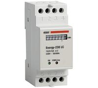 VEMER VN960100 ENERGY-230 LC - Compteur d'énergie électromécanique pour Systèmes Monophasés, Installation sur rail DIN, Blanc