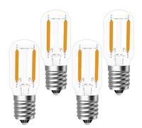 Vemfay Ampoule LED E14 pour Réfrigérateur,2W T22 250LM équivalent à 25W, Ampoule Frigo Blanc Chaud 2700K, 230V,Non Dimable pour Frigo/Machine a Coudre/Lampe de Sel/Veilleuse Enfants, Lot de 4