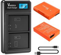 Vemico En-El14 En-El14A Chargeur De Batterie Kit 2X1500Mah Batterie De Remplacement Avec Chargeur Lcd De Type C Pour D5100/D5300/D5500/D3100/D5600/D3200 /D3300/D5200/P7000/P7100/P7[ChargeurUsb182]