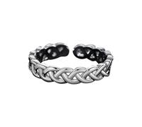VEMOW Bague en argent de tempérament Simple pour femme, bague de personnalité à la, bijoux à main simples pour dames Faux Nettoyeur Anneaux Organisateur Piercings Bijoux (White, One Size)