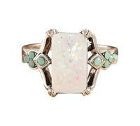 VEMOW Bagues de mariage pour hommes, bague en argent pour garçon, bijoux de fiançailles pour femmes, promesse de mariée, cadeaux d'anniversaire de noël Bague Porte-clés Bijoux Faux Nettoyeur (A, D)
