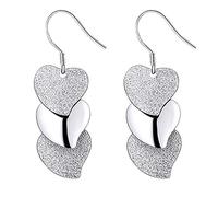 VEMOW d'oreilles en mignon femmes coeur filles argent en forme de paillettes d'oreilles d'oreilles Pince Kits Pince Nettoyeur Bijoux (silver, One Size)