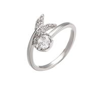 VEMOW Fishtail Ring The Perfect Fusion Of And Personality Organisateur Trucs Anneaux (Silver, One Size)