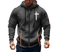 VEMOW for Men Quarter Zip Pullover Sweatshirt Long Sleeve Casual Fashion with Pull Noir Homme (Dark Gray M)