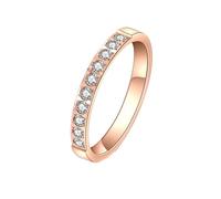 VEMOW Ot Se Lling Mic Ro Ensemble De Dix Bagues En Or Rose Index Bague Bagues Menottes Bijoux Faux Nettoyeur Anneaux (Rose Gold, A)