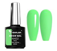 Venalisa 7.5ml néon gel vernis à ongles Fluorescent couleur trempage UV LED gel vernis vernis Nail Art Design 6 couleurs