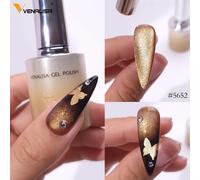 Venalisa - vernis à ongles Gel, 10ml, Texture douce, brosse ronde, Hema TPO, sans tremper, scintillant, Kit de laque pour les yeux de chat, Palette de couleurs, 1 pièce GC02