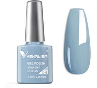 Venalisa Vernis À Ongles Gel Bleu Bébé Pour Lampe À Ongles Uv Longue Durée Manucure Vernis À Ongles Soak Off Gel Polish Baby Blue 7,5 Ml