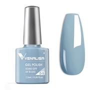 VENALISA Vernis à ongles gel bleu bébé pour lampe à ongles UV longue durée manucure Vernis à ongles Soak Off Gel Polish Baby Blue 7,5 ml