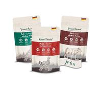 Venandi Animal Pâtée Premium Pour Chats, Sachet De Dégustation I, Poulet, Dinde, Bœuf, 12 x 125 g (Lot De 12), Sans Céréales Et À L’état Naturel