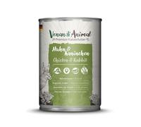 Venandi Pâtée Premium pour Chats, Poulet Et Lapin, 1 x 400 g (Lot De 1), sans Céréales avec Beaucoup De Viande