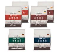 VenandiAnimal Croquettes Premium pour Chats, Sachet De Dégustation 1, 6 x 0,3 kg (Lot De 6), sans Céréales avec Beaucoup De Viande Et De Poisson Frais