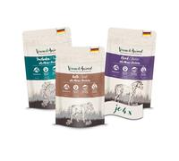 VenandiAnimal Pâtée Premium pour Chats, Sachet De Dégustation II, Cheval, Veau, Dindon, 12 x 125 g (Lot de 12), sans Céréales Et À L’état Naturel