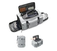 VENATIN Sac à Dos Ski avec Poche pour Chaussure de Ski Homme et Casque de Ski Rangement pour Ski et Accessoires 70L Grand Volume étanche Compression Vacuum pour la Course de Ski Gris
